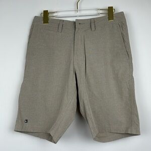 Linksoul Golf Shorts Men’s Khaki Performance Stretch Fabric Size 30